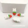 Mini Trompete Desenho Animado Coelho Fofo Comida Torrada diy Cola de Creme Capa de Celular Grampo de Cabelo Lope Material de Resina