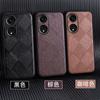 Adequado para capa de celular OPPO A1 A2Pro couro bovino Diamond Plaid all-inclusive A1 dinâmico capa protetora de couro genuíno