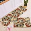 Alfombra de cocina, alfombra simple estilo pastoral para baño, puerta de entrada, absorbente para el hogar, sensación avanzada, fácil de cuidar.