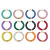 1 Pingente de Brinco Redondo em Forma de U com Gota de Óleo Colorida Esmaltado Eletrodepositado a Vácuo em Aço Inoxidável Acessório para Joias DIY