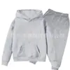 Conjunto de Moletom com Forro de Lã para Meninos e Meninas Outono e Inverno Conjunto de Duas Peças com Capuz Calça de Moletom de Manga Longa para Crianças