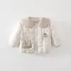 Abrigo de algodón para niños, estilo otoño e invierno, chaqueta de algodón para niños, versión coreana, ropa exterior para niños pequeños, engrosada, disponible para venta al por mayor