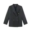 Tendencia Primavera 2026 Nueva Moda Blazer con Solapa Retro Francés Longitud Media Estilo Vintage de Hong Kong