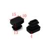 Tapón interior de PE para tubo, tapón antideslizante para muebles, mesa y silla, cubierta antipolvo sellante, tapón anti-cuerpos extraños, tapa para tubo, tapón de PE de dos hojas para tubo