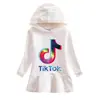 2026 Primavera e Outono Novo Vestido Moletom com Capuz Infantil Desenho Animado Menina Bebê Transfronteiriço Casual Vestido Elegante