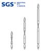 SGS acero de aleación s2 de alta gama níquel perla antioxidante magnético fuerte doble cruz PH2 alto torque grado industrial cabezal de lote