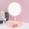 Espejo de Maquillaje LED con Luz Natural Ajustable de Tres Colores, Espejo de Maquillaje con Carga Táctil de un Solo Toque para Tocador