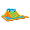 Tobogán de agua inflable multirresbaladizo, castillo inflable para niños al aire libre con piscina para chapotear y pistolas de agua, admite personalización OEM/ODM