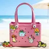 Buquê Dia dos Namorados Bolsa de Praia Eva Fivela Decorativa DIY Destacável Moda Bolsa com Furos Acessório Acessório Cartoon