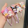 Diadema Infantil para Niñas, Accesorio para el Cabello de Dibujos Animados Kuromi, Diadema de Corona Alta, No Aprieta, Diadema Dentada, Personalizable