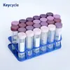 Tubo de Centrífuga de Laboratorio Tubo Dispensador de Granos de Café Plástico PP 25/50ml 100ml Botella Dispensadora de Pie con Soporte