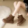 ZY12280 Zapatos de Algodón para Mujer Invierno 2026 Estudiante de Caña Alta con Felpa Engrosada Zapatos para Mujer Deportivos Grandes de Algodón Nieve Zapatos de Invierno