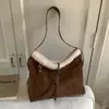 Bolsos Retro Transfronterizos para Mujer 2025 Nuevo Otoño e Invierno Versátil Bolso Cruzado para Viajar Bolso Tote de Hombro/Debajo del Brazo a la Moda