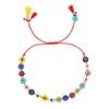Regalo del Día de San Valentín Pulsera Tejida con Cuerda Roja y Cuentas de Arcilla Suave Hecha a Mano Estilo Festivo Europeo y Americano Joyería Tejida Fuente Transfronteriza En Stock