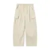 Planetmusic Primavera y Otoño Nuevos Pantalones de Pierna Ancha con Bolsillos Grandes Estilo Retro Japonés para Hombre Pantalones Largos Sueltos Pantalones Cargo 0457