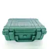 Suministro directo de fábrica caja de plástico ABS color verde militar caja de operación de mando caja de protección para disco duro forro de esponja EVA