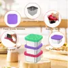 Amazon Taza de Salsa de Acero Inoxidable 304 con Tapa de Silicona Recipiente Pequeño para Aderezo de Ensalada Cuadrado a Prueba de Fugas Caja de Almuerzo para Snacks