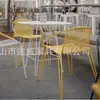 Silla de Malla de Hierro Foshan Silla de Comedor de Alambre de Púas para Exteriores Silla Huevo Redonda Mesa de Comedor para Restaurante Temático Silla Silla Hueca de Metal