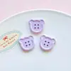 Botón de Cabeza de Oso Macaron Accesorios para Joyería DIY Funda para Teléfono Móvil Accesorios de Pegamento de Crema Materiales Hechos a Mano Venta al por Mayor