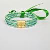 Traje de Cinta de Color de 3 Capas Pulsera de Lentejuelas Medias Transparentes Pulsera de Lazo para Dama Pulsera Linda de Manguera de Silicona