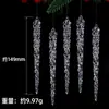 Decoração de Natal Estilo Venda Quente Transfronteiriça Pingente de Cristal Imitação Decoração de Teto de Palco de Casamento Fabricante de Pingente de Lâmpada de Cristal