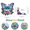 Cbcjd301-320 Novo Adesivo Eletrostático Colorido de Vidro Dupla Face Adesivo de Flor de Canto em PVC Película para Janela Anti-Colisão de Pássaros