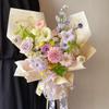 Material Floral con Estampado Dorado Diseño de Fénix, Película Mate Impermeable de Seda, Papel de Regalo de Flores para Ramos y Flores Frescas