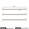 Cadena de Extensión para Collar de Acero Inoxidable, Cadena de Extensión para Pulsera, Cadena de Ajuste Universal para DIY de Collares, Pulseras, Tobilleras
