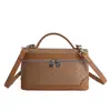 Bolsa Feminina Exclusiva Super Popular 2026 Nova Moda Bolsa Transversal Trançada com Acabamento de Luxo Bolsa de Mão Casual Bolsa Quadrada Pequena