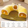 Nido de Gato Transfronterizo Otoño e Invierno Dibujos Animados Abeja Túnel para Gatos Juego y Sueño Integrados Cama para Gatos Casa para Gatos Semicerrada Suministros para Mascotas