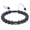 Pulseira Magnética Popular de Venda Quente Transfronteiriça Moda Masculina Nova Contas de Olho de Tigre Preto Pulseira de Pedra Mapa de Pinheiro Branco Atacado