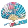 Leque Kimono Requintado Leque de Quilha de Cetim Leque de Concha Leque de Kimono Estilo Japonês