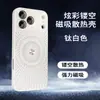 Adecuado para iPhone 17 Pro, Funda de Teléfono Magnética Disipadora de Calor con Diseño Hueco tipo Hielo, Funda Protectora Anti-Caída de Cobertura Total Apple 16 15