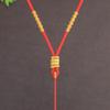 Colgante de cuello tejido a mano, cuerda colgante, colgante de jade dorado, cuerda colgante de jade, collar tejido a mano, cuerda colgante