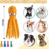 Juguetes Chirriantes para Perros - Juguetes de Felpa de Pulpo para Perros Masticadores Agresivos Sin Relleno Crujiente Duradero Interactivos