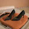 Tacones Altos Ligeramente Maduros Impresionantes para Mujer 2026 Llegada Nueva de Verano Punta Fina Boca Baja Temperamento No Cansan los Pies Primavera Temprana Hermosos Planos