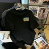 Top Holgado Personalizado de Manga Corta con Cuello Redondo y Estampado Cuadrado Multicolor, Nuevo Estilo de Verano Camiseta Casual de Manga Corta para Hombres y Mujeres