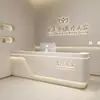 Mostrador de Caja Pintado, Mostrador de Recepción de Servicio para Clínica Dental, Barra de Bar, Mostrador de Recepción Frontal de Empresa, Escritorio de Oficina