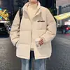 Chaqueta de Algodón Holgada de Invierno 2026 para Pareja, Estilo Hong Kong, Moderna, Casual, Versátil, Caliente, Chaqueta Acolchada para Adolescentes y Estudiantes