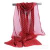 Cachecol Longo Estilo Coreano de Bolinhas Jade Água Bolinhas Moda Chiffon Seda Cachecol Mulheres Ar Condicionado Quente Protetor Solar Pequeno Xale Atacado