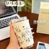 Caneca Térmica Casal Desenho Animado Aço Inoxidável Alta Aparência com Infusor de Chá Simples Conveniente Logo Presente Copo de Água