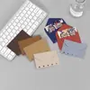 Sobre de Papel Especial Vintage Color Sólido M5 para Hojas Sueltas Bolsa de Almacenamiento para Notas Tarjetas Pequeñas Núcleo de Hojas Sueltas de 5 Agujeros