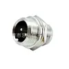 Enchufe de montaje en panel roscado de doble muesca GX12 de dos extremos 2P 3P 4P 5P 6P 7P 5 núcleos M12