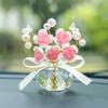 Nova decoração de carro Crystal Rose com decoração de interiores bacia criativa pick decoração do carro atacado