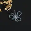 Nova flor de miçanga de cristal laço de miçangas feito à mão acessório de grampo de cabelo anel de cabelo meias chapéu flor de miçanga decorativa