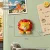 Ímã de geladeira de animal veado de desenho animado Decoração 3D para geladeira Novo modelo 2026 Quadro de avisos DIY Adesivo de mensagem