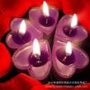 Velas románticas sin humo con carcasa de plástico 9 de fábrica directa, cera de té en forma de corazón, velas en forma de corazón, péndulo de San Valentín