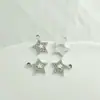Colar Pingente Brincos Artesanais DIY Estrela de Cinco Pontas Diamante Vintage UV Golfinho Baleia Borboleta Pavão Cisne