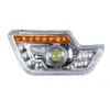 Ensamblaje de intermitente Haibao luz de coche con toldo totalmente cerrado faro de vehículo de cuatro ruedas faro delantero triciclo eléctrico
