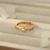 Anillo de Luz de Calabaza Dorado Cepillado Lujo Gama Alta Exquisito Exquisito Nuevo Estilo Chino Temperamento Nicho Moda Joyería de Mano Dropshipping
